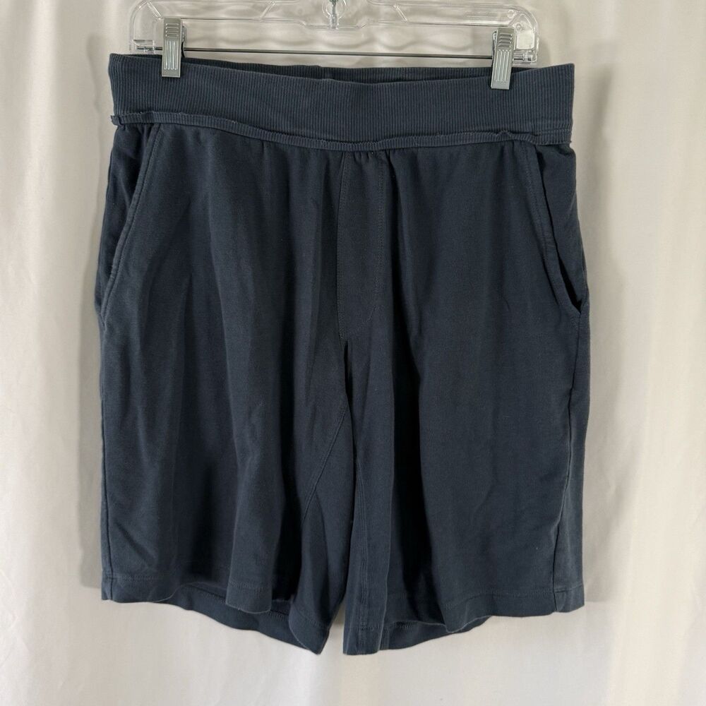 REI Shorts Men's Medium Blue Drawstring Pull On 10" Inseam Cotton Blend